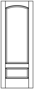 Interior - 2 Panel Raised Quarter Arch