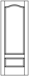 Interior - 2 Panel Raised Quarter Eyebrow