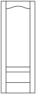 Interior - 2 Panel Flat Quarter Eyebrow