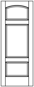 Interior - 3 Panel Raised Unequal Contemporary Arch