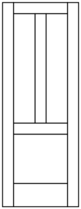 Interior - 3 Panel Flat Inverted Traditional