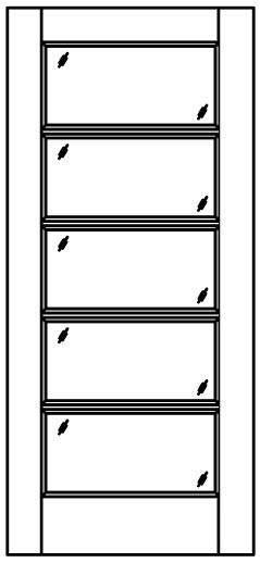 Exterior - 5 Lite French - Woodport Doors