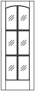 Interior - 6 lite French Arch