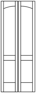 Interior - 2 Panel Flat New Arch Bifold