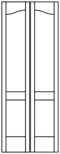 Interior - 2 Panel Flat New Eyebrow Bifold