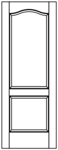 Interior - 2 Panel Raised New Eyebrow