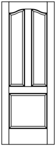 Interior - 3 Panel Raised Inverted Eyebrow