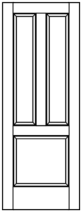 Interior - 3 Panel Raised Inverted Traditional